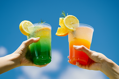 Turquoise water around a tropical island